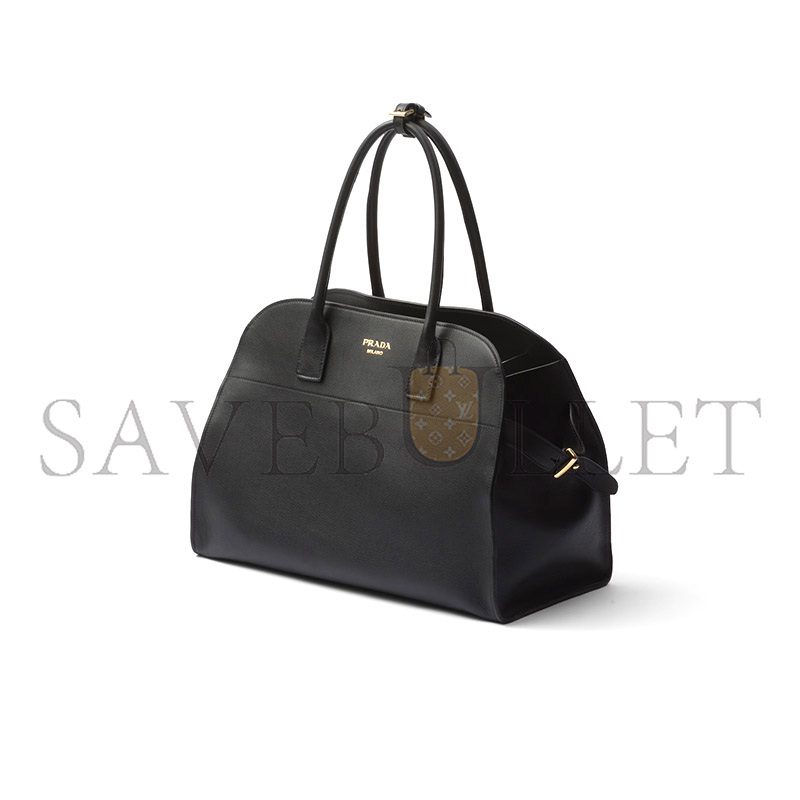 PRADA LARGE LEATHER TOTE BAG WITH BUCKLES 1BG508 (40*29*20cm)